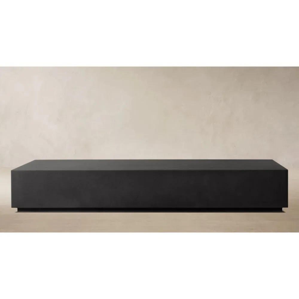 Marbella Aluminum Rectangular Coffee Table (2)