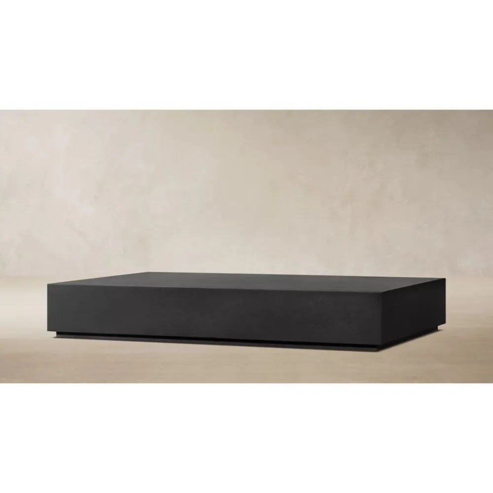 Marbella Aluminum Rectangular Coffee Table (3)