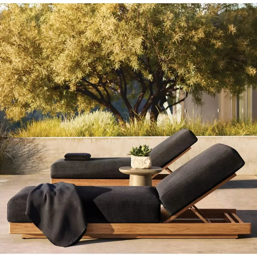 Santos Teak Adjustable Chaise (2)