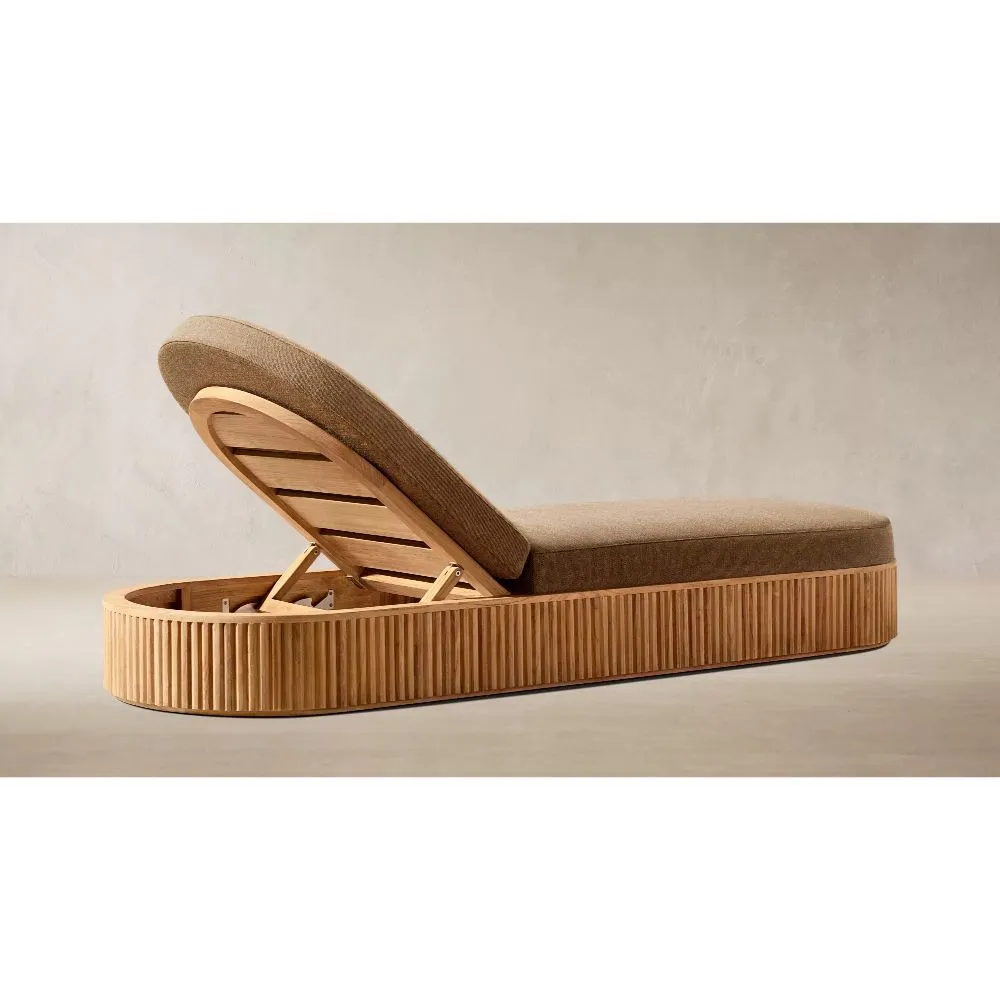 Byron Teak Adjustable Chaise (4)