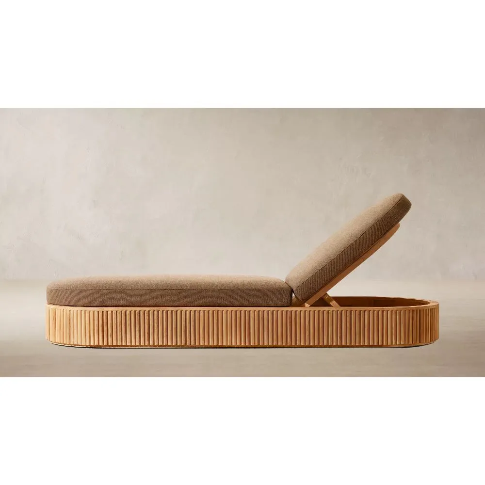 Byron Teak Adjustable Chaise (5)