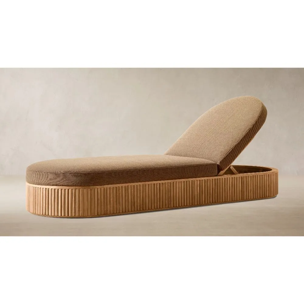 Byron Teak Adjustable Chaise (6)