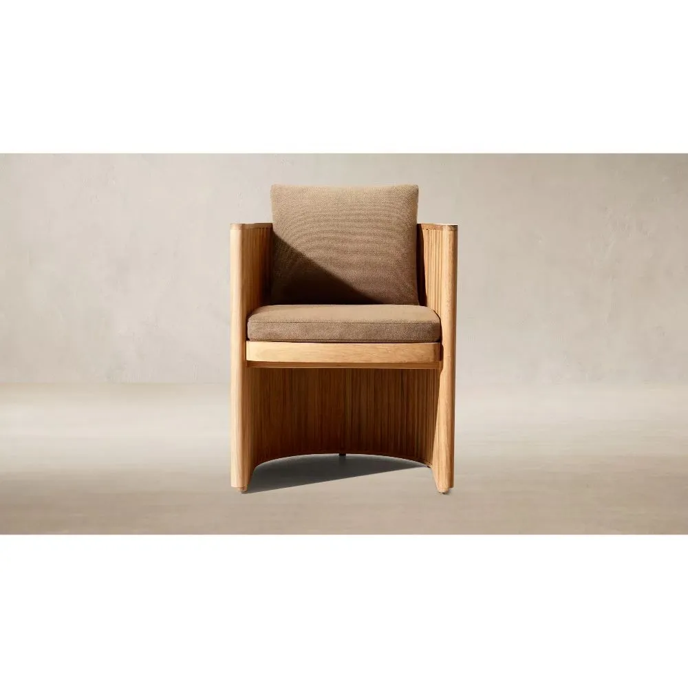 Byron Teak Open-Base Dining Armchair (3)