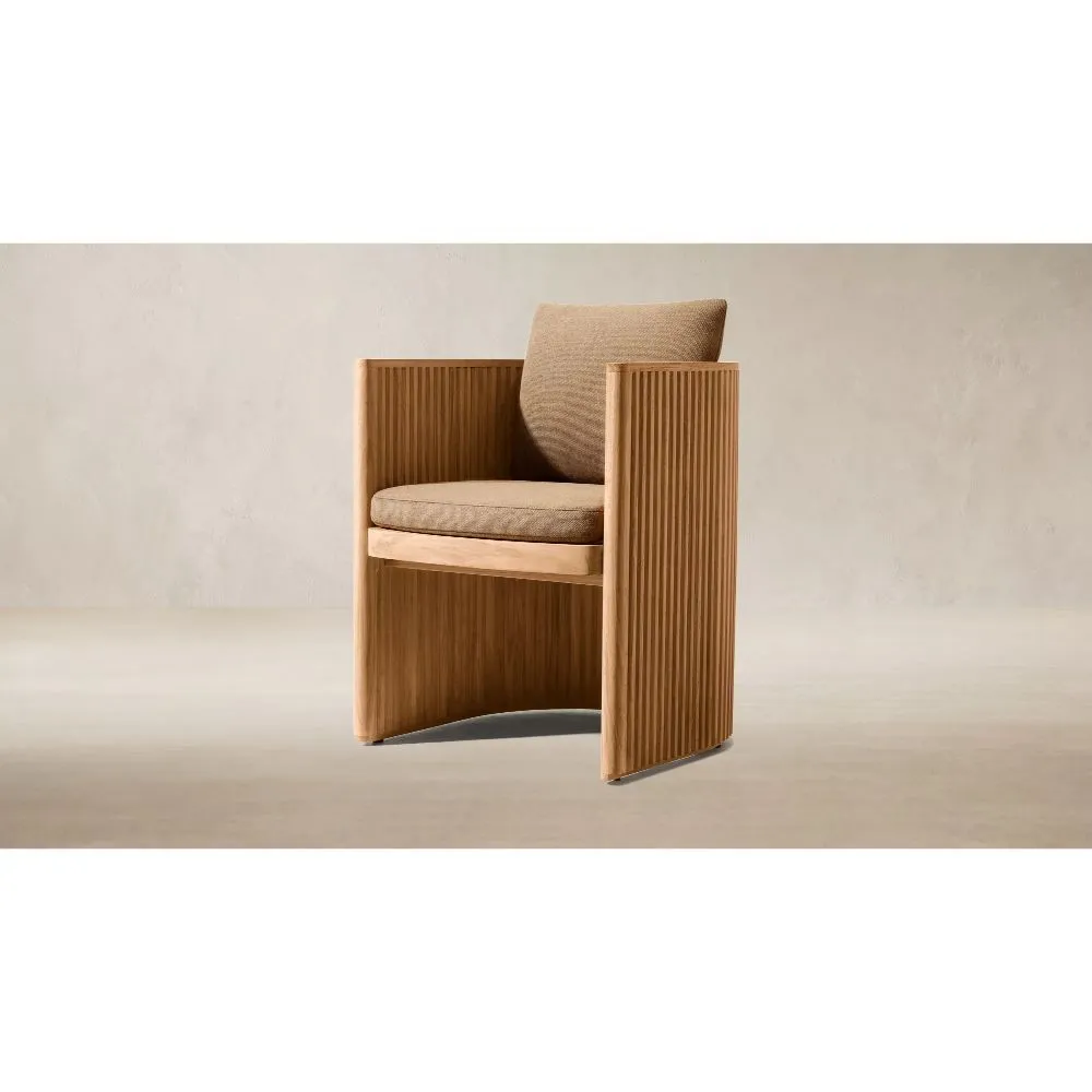 Byron Teak Open-Base Dining Armchair (6)