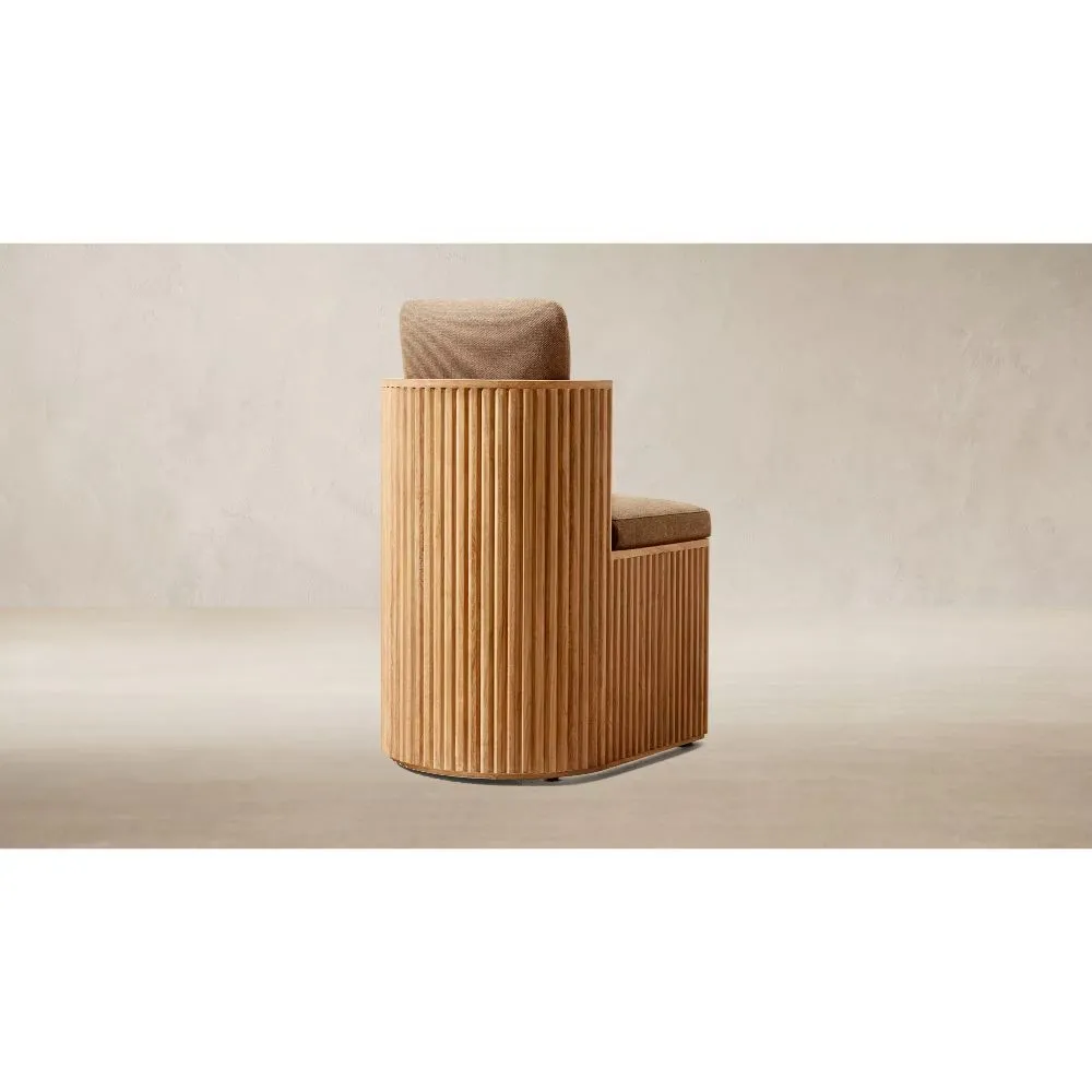 Byron Teak Open-Base Dining Side Chair (2)