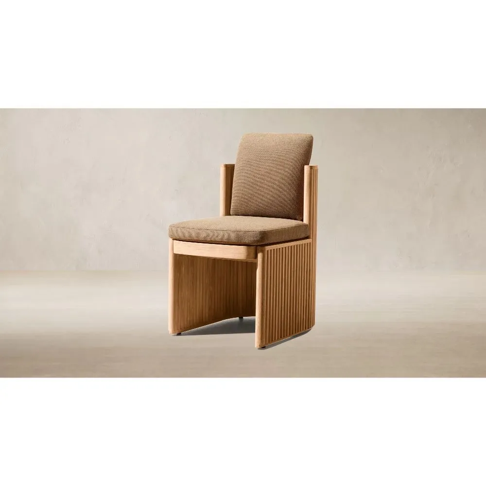 Byron Teak Open-Base Dining Side Chair (3)