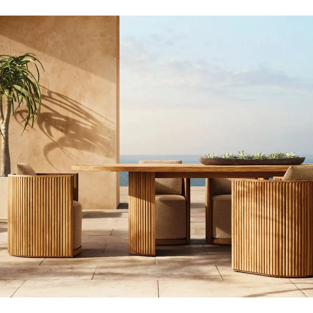 Byron Teak Rectangular Dining Table (1)