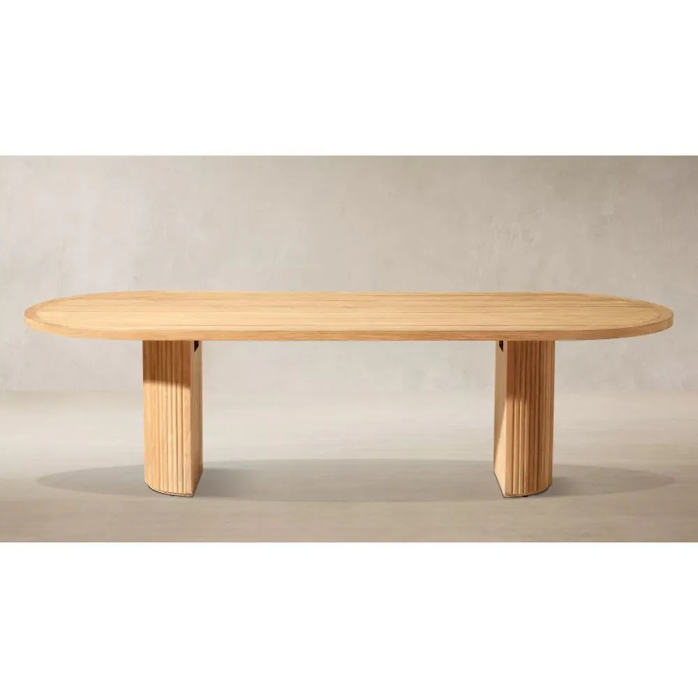 Byron Teak Rectangular Dining Table (2)