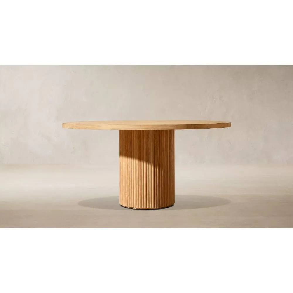 Byron Teak Round Dining Table (2)