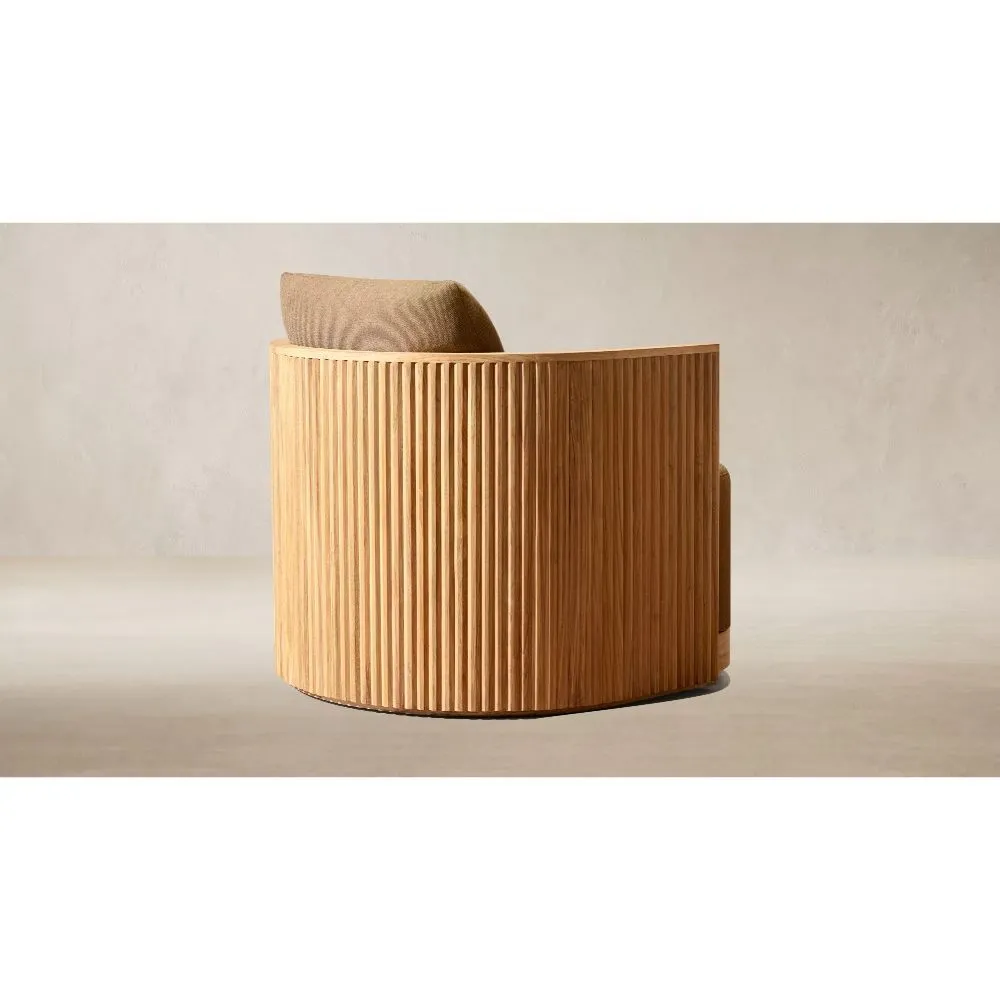 Byron Teak Swivel Lounge Chair (5)
