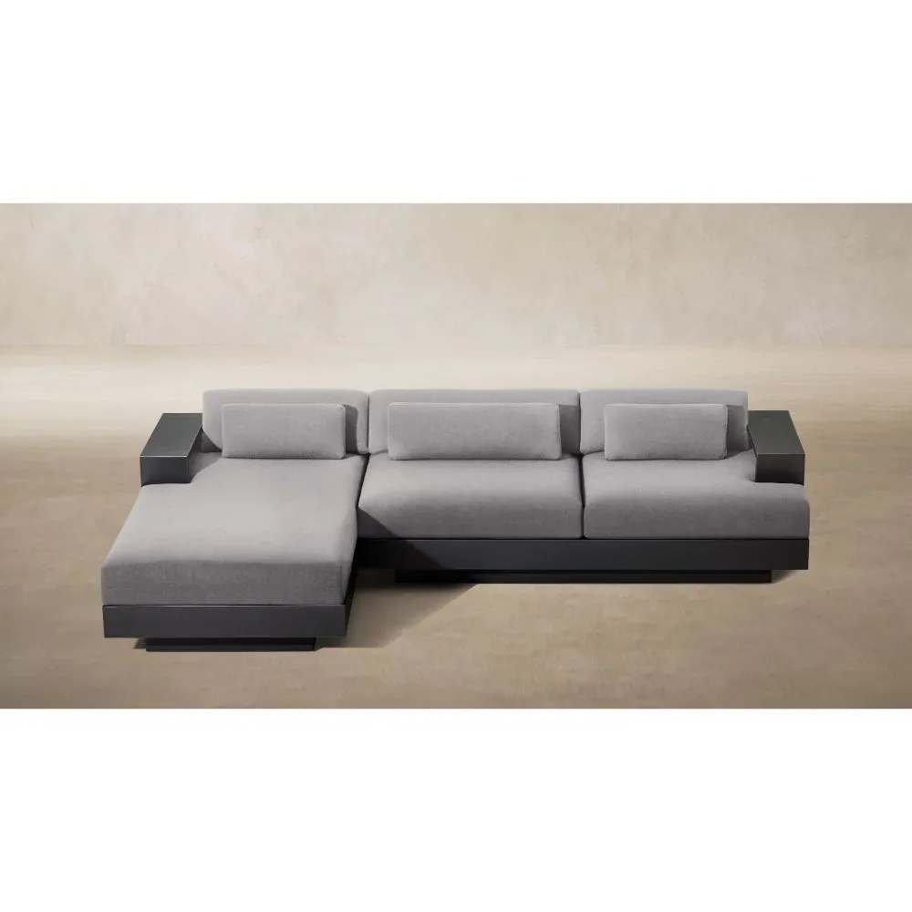 Cape Town Aluminum Left-Arm Chaise Sectional (1)