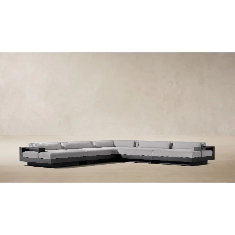 Cape Town Aluminum Modular L-Sectional Daybed (2)