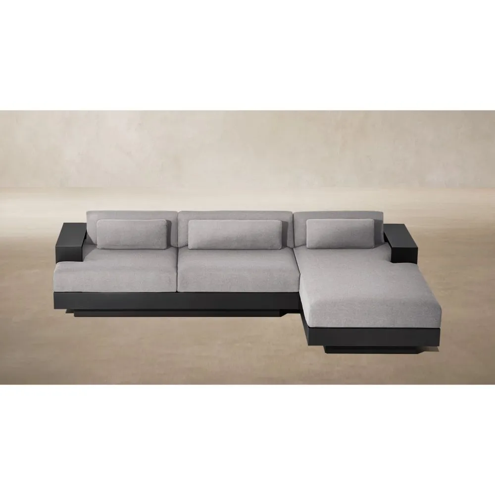 Cape Town Aluminum Right-Arm Chaise Sectional (1)