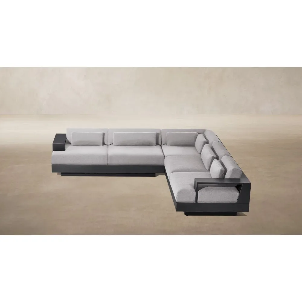 Cape Town Aluminum Right-Arm L-Sectional (1)