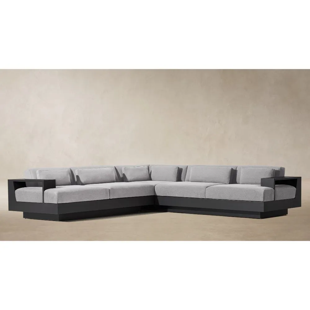 Cape Town Aluminum Right-Arm L-Sectional (5)