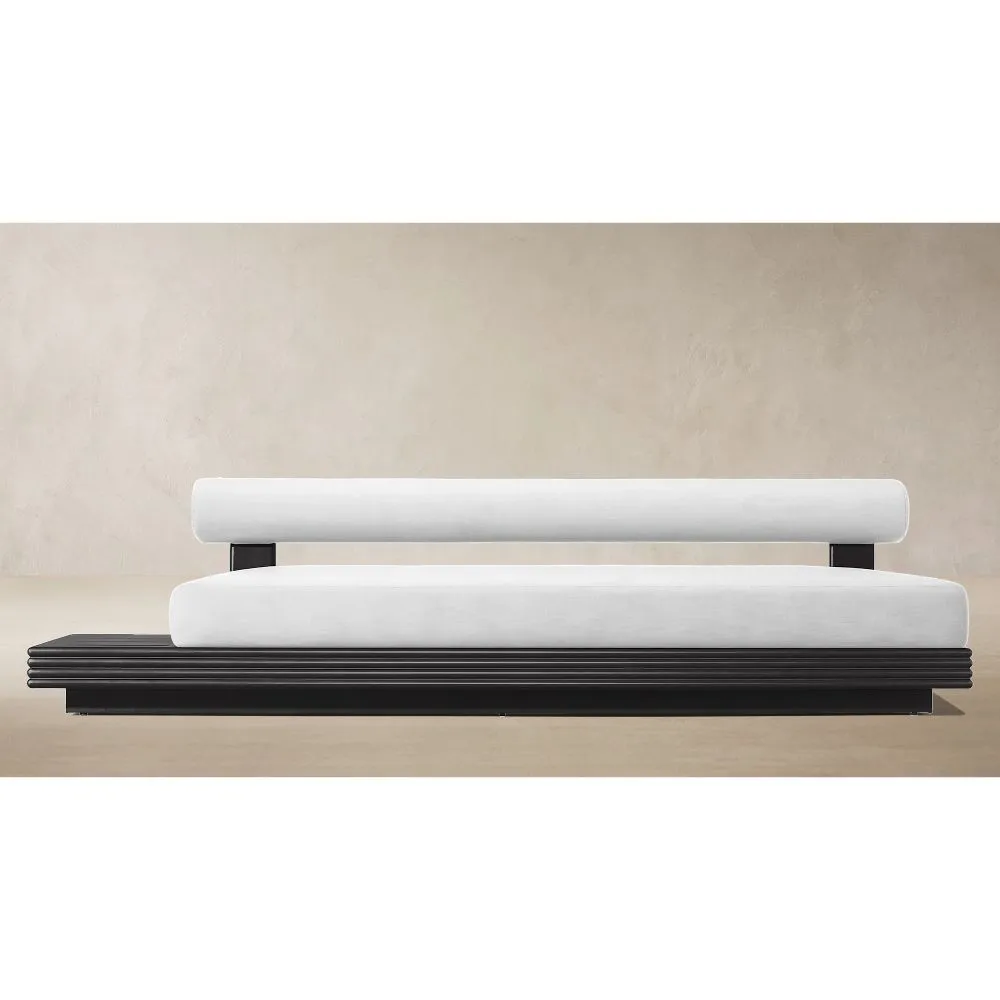 Bondi Aluminum Left-Side Table Three-Seat Armless Sofa (1)