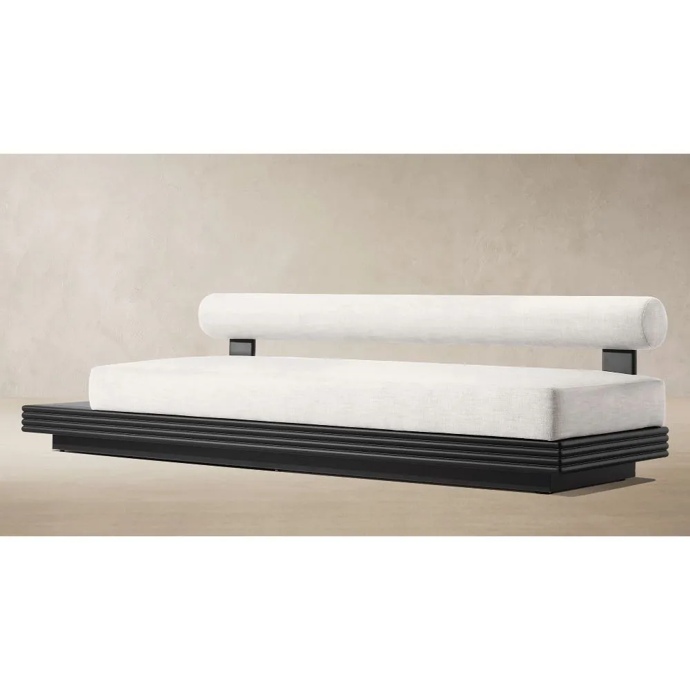 Bondi Aluminum Left-Side Table Three-Seat Armless Sofa (2)