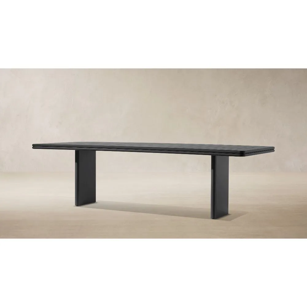 Bondi Aluminum Rectangular Dining Table (3)
