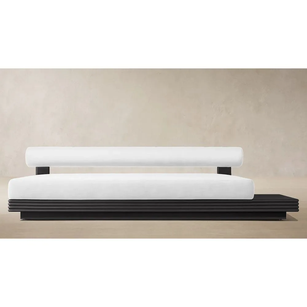 Bondi Aluminum Right-Side Table Three-Seat Armless Sofa (1)