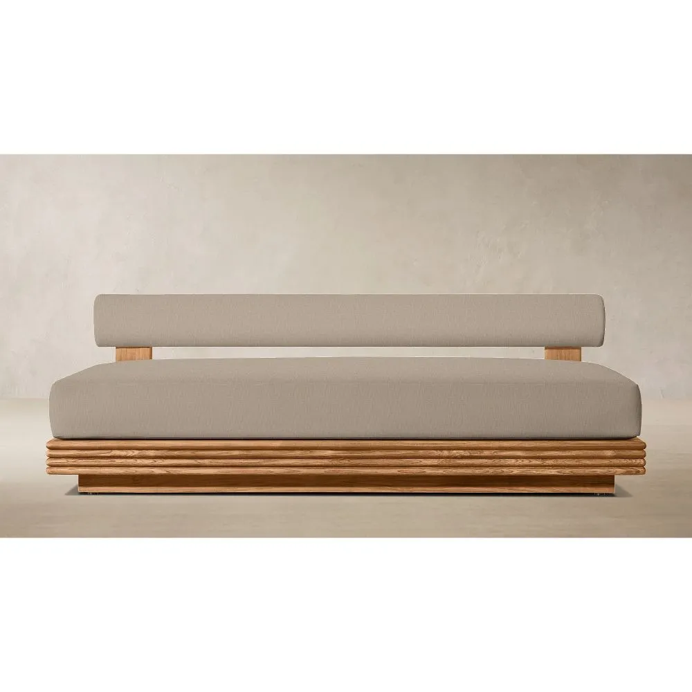 Bondi Teak Armless Sofa (2)