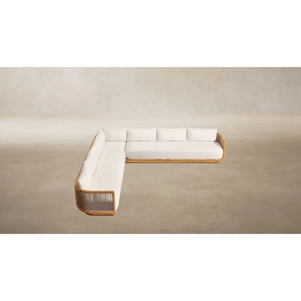Brera Teak L-Sectional (1)