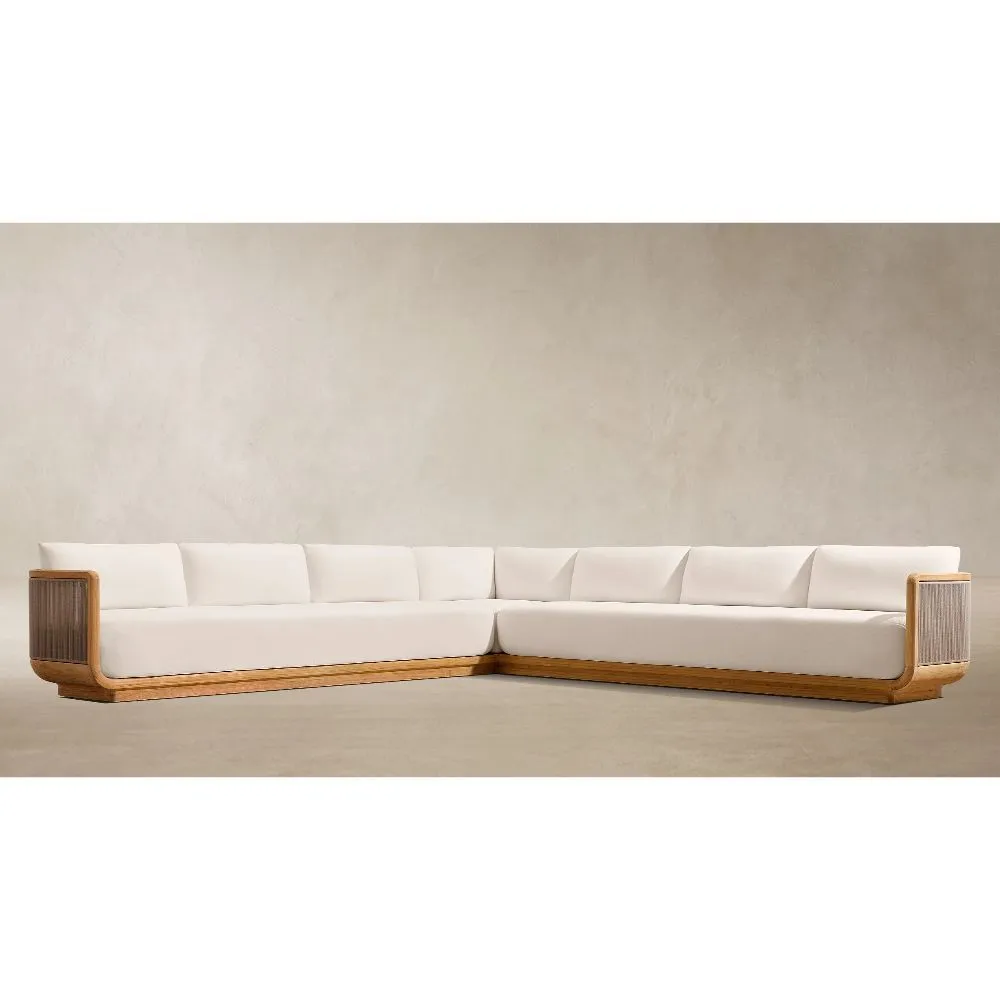 Brera Teak L-Sectional (2)