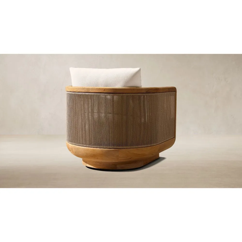 Brera Teak Swivel Lounge Chair (3)