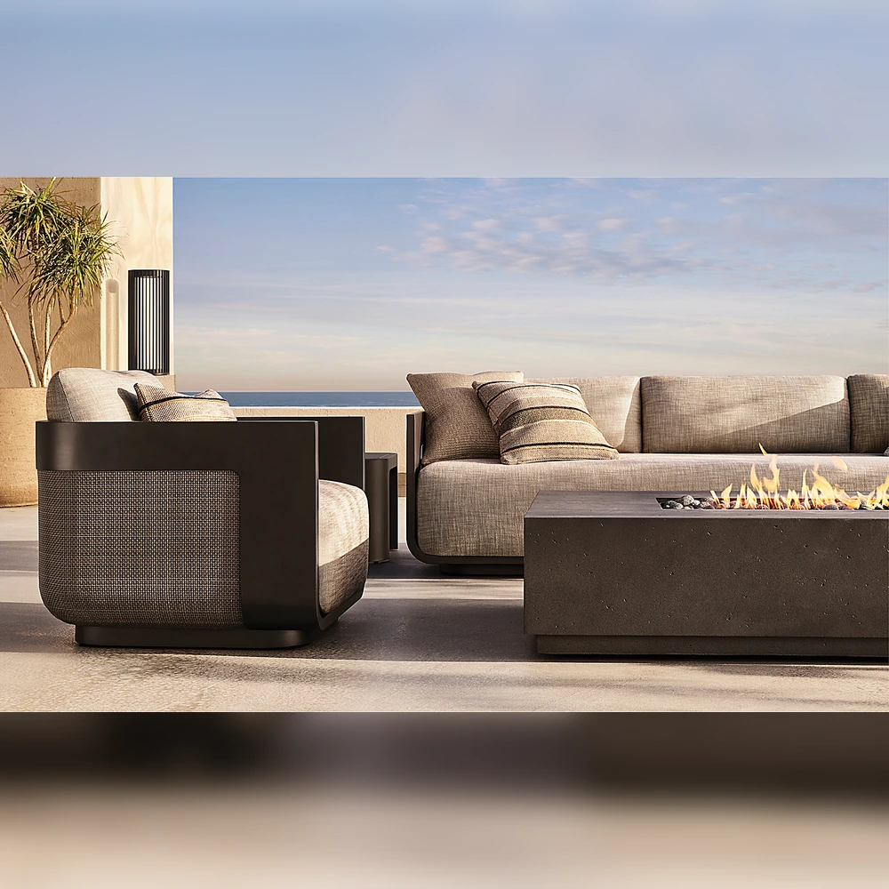 Sedona Cane Aluminum Swivel Lounge Chair (4)