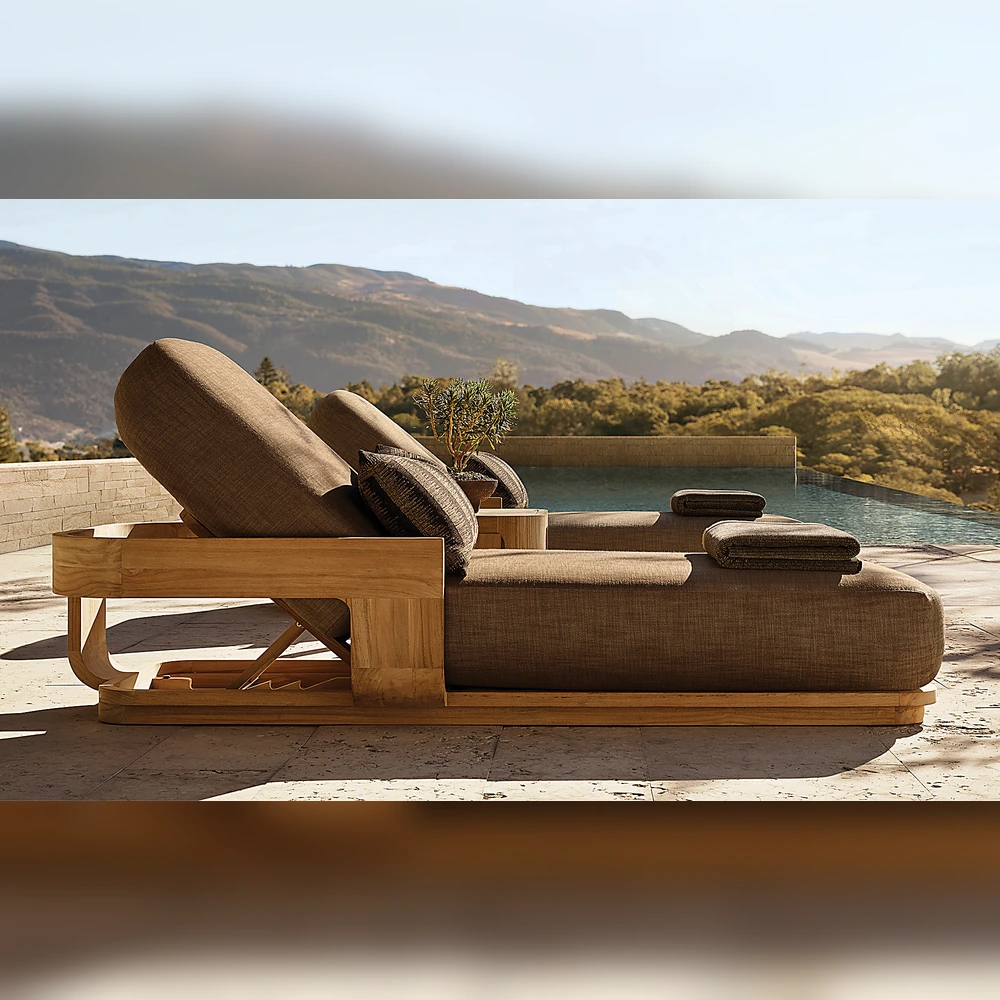 Sedona Teak Adjustable Chaise (1)