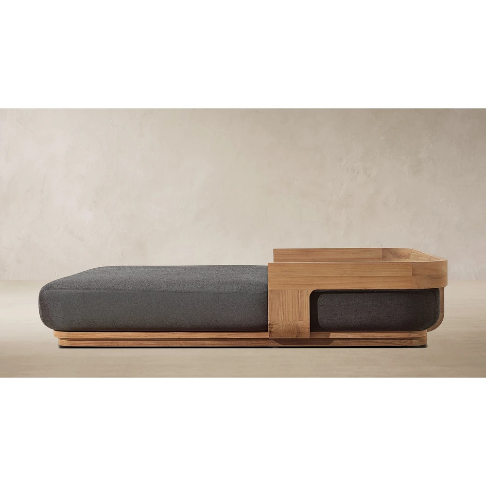 Sedona Teak Adjustable Double Chaise (3)