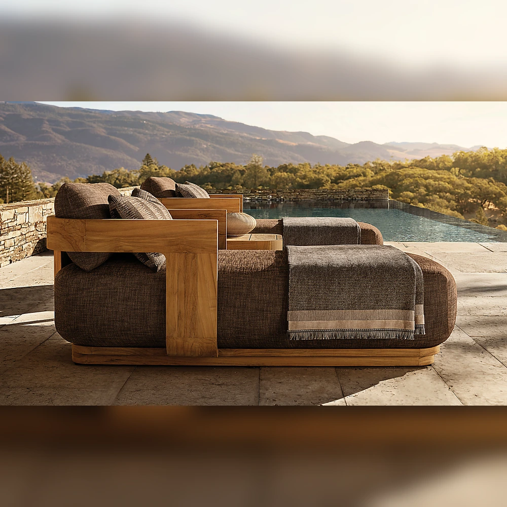 Sedona Teak Chaise (1)