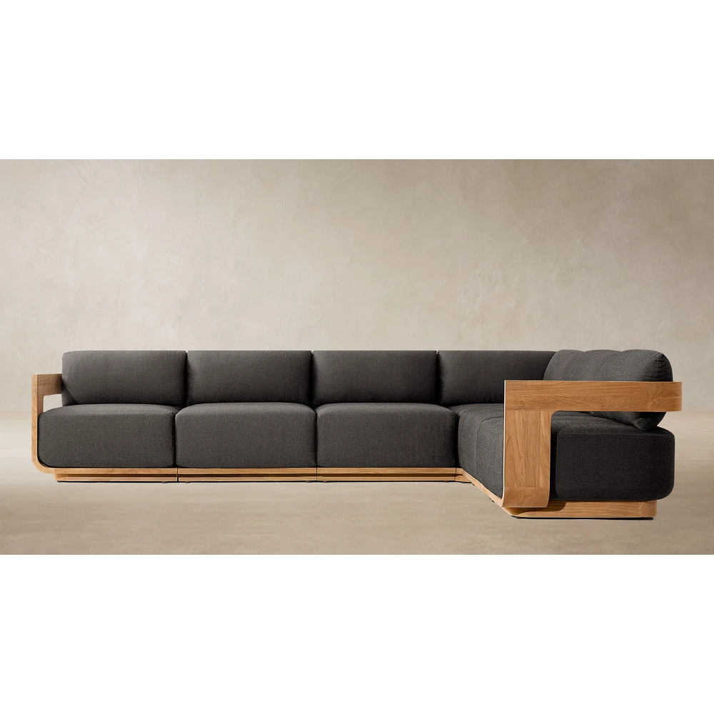 Sedona Teak Modular L Sectional (2)