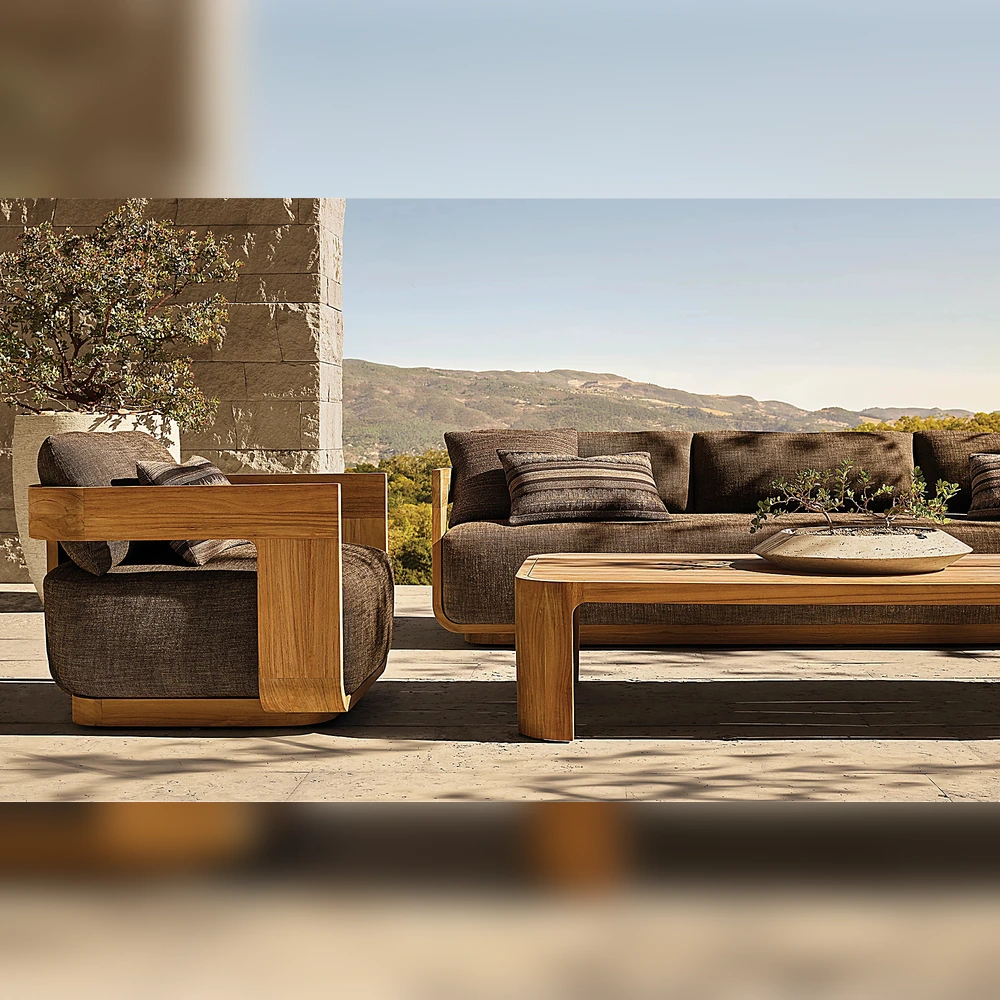 Sedona Teak Rectangular Coffee Table (1)