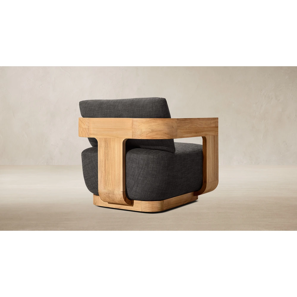 Sedona Teak Swivel Lounge Chair (3)