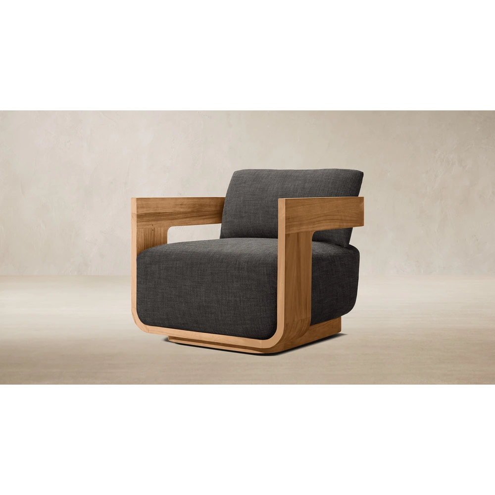 Sedona Teak Swivel Lounge Chair (5)