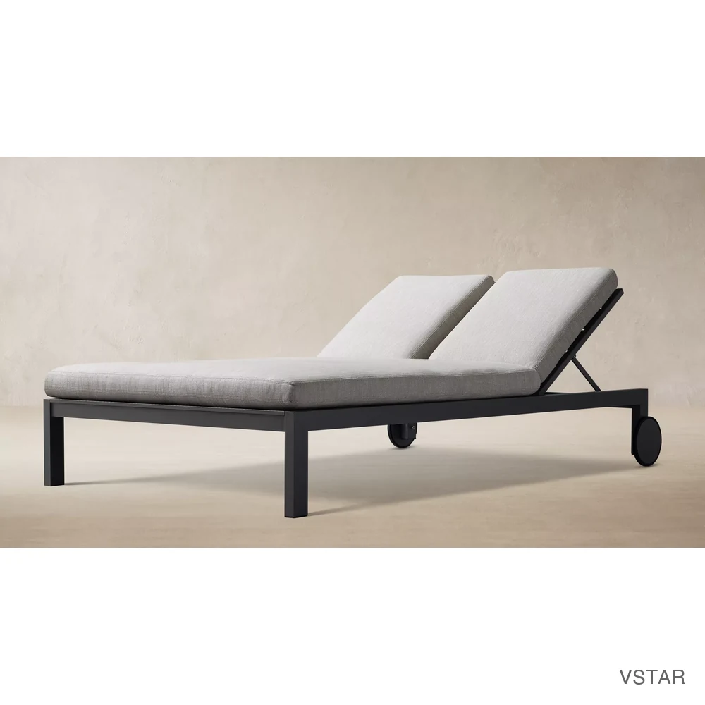 Aegean Aluminum Adjustable Double Chaise-01
