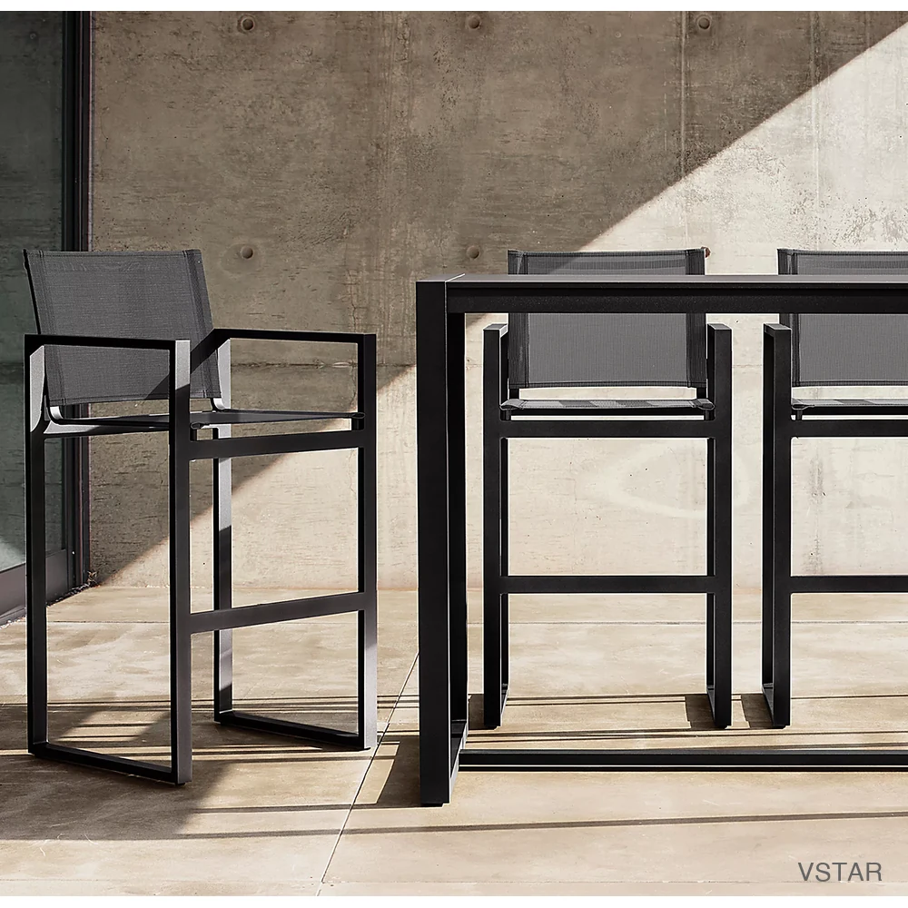 Aegean Aluminum & Mesh Bar & Counter Stool-04