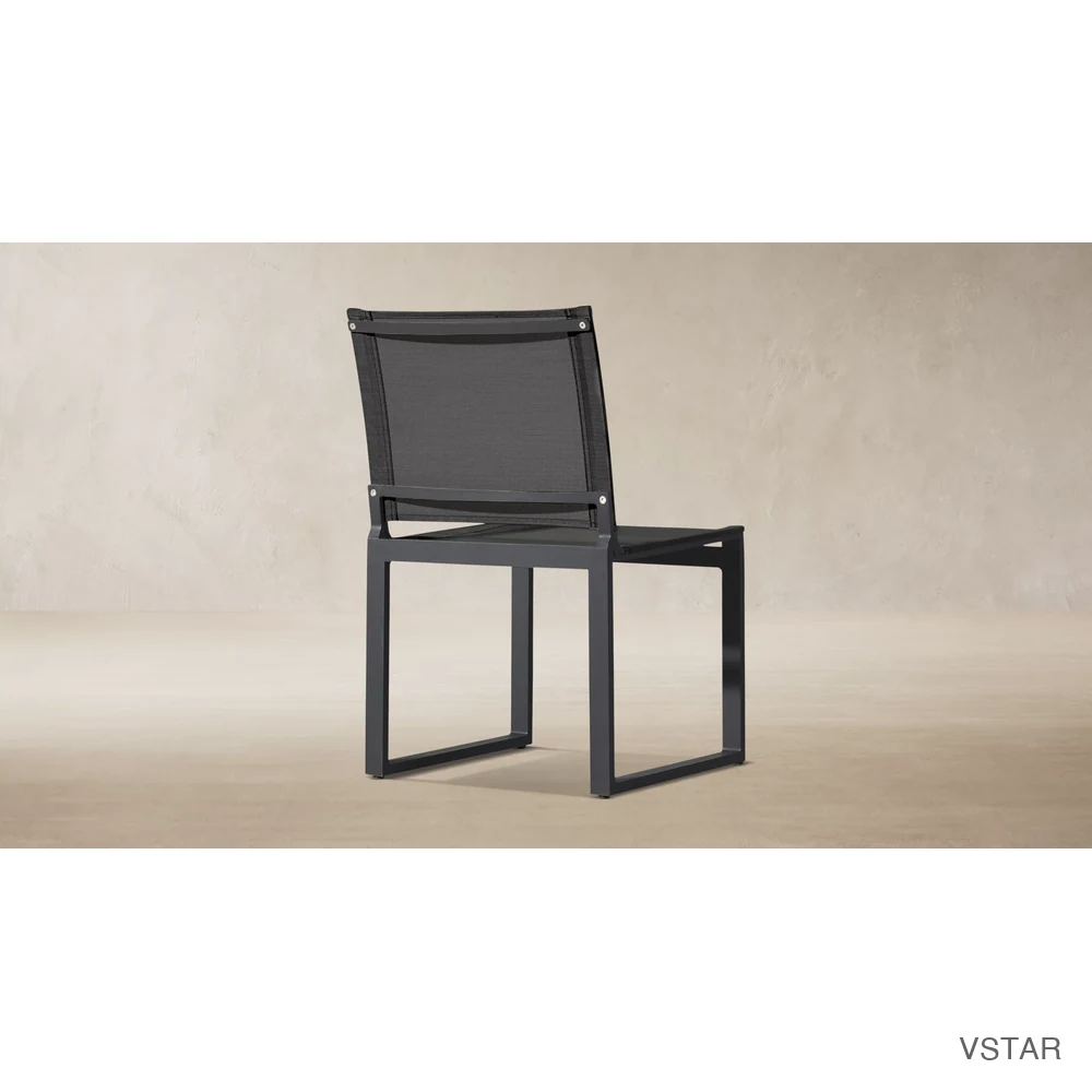 Aegean Aluminum & Mesh Dining Side Chair-03
