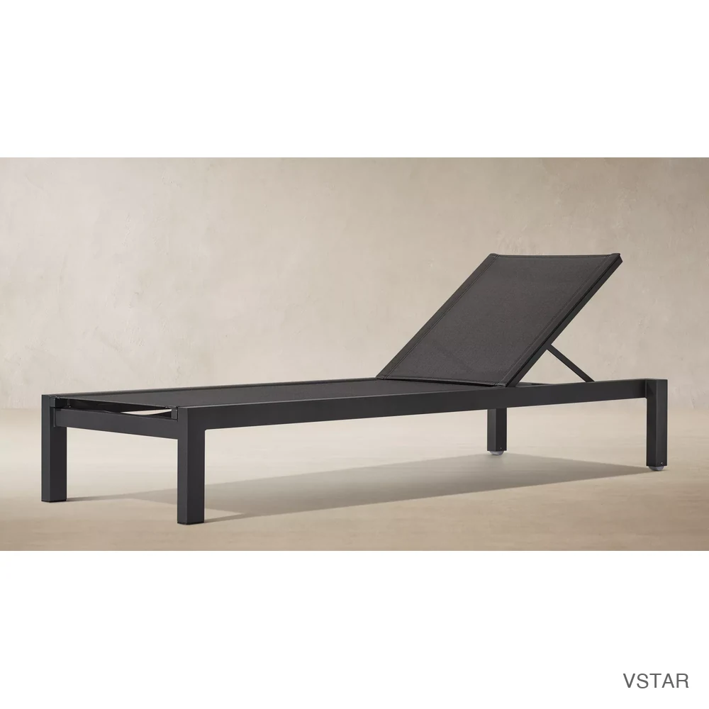 Aegean Aluminum & Mesh Stacking Adjustable Chaise-01