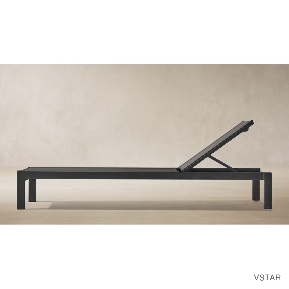 Aegean Aluminum & Mesh Stacking Adjustable Chaise-02