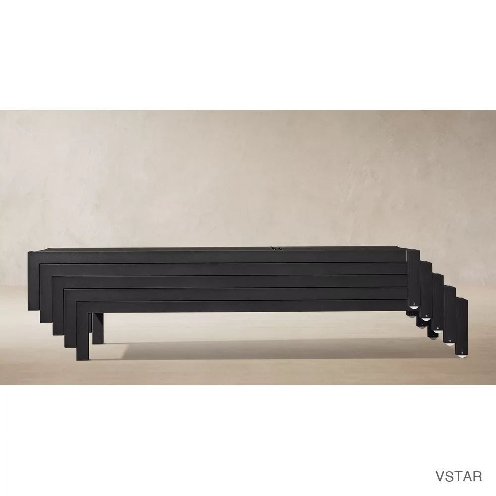 Aegean Aluminum & Mesh Stacking Adjustable Chaise-05