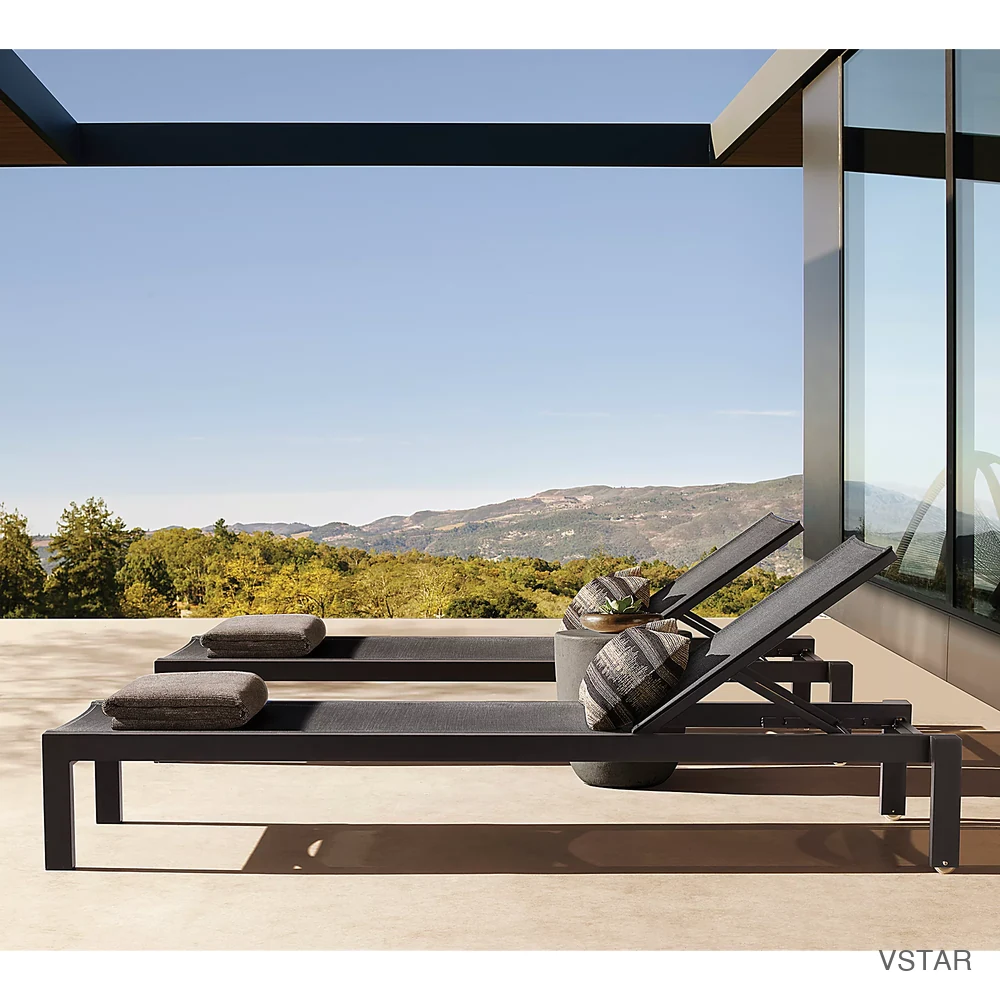Aegean Aluminum & Mesh Stacking Adjustable Chaise-06