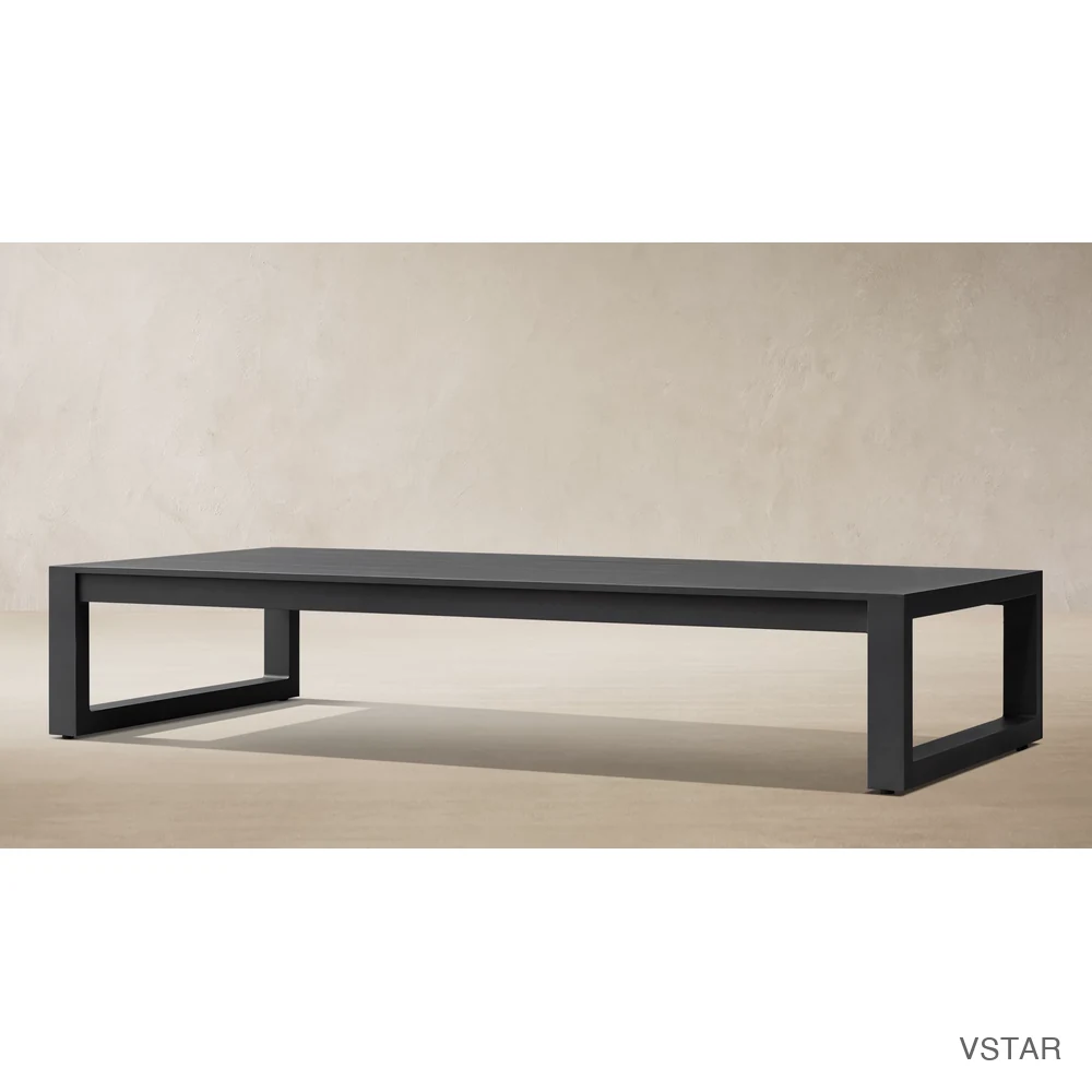 Aegean Aluminum Rectangular Coffee Table-02