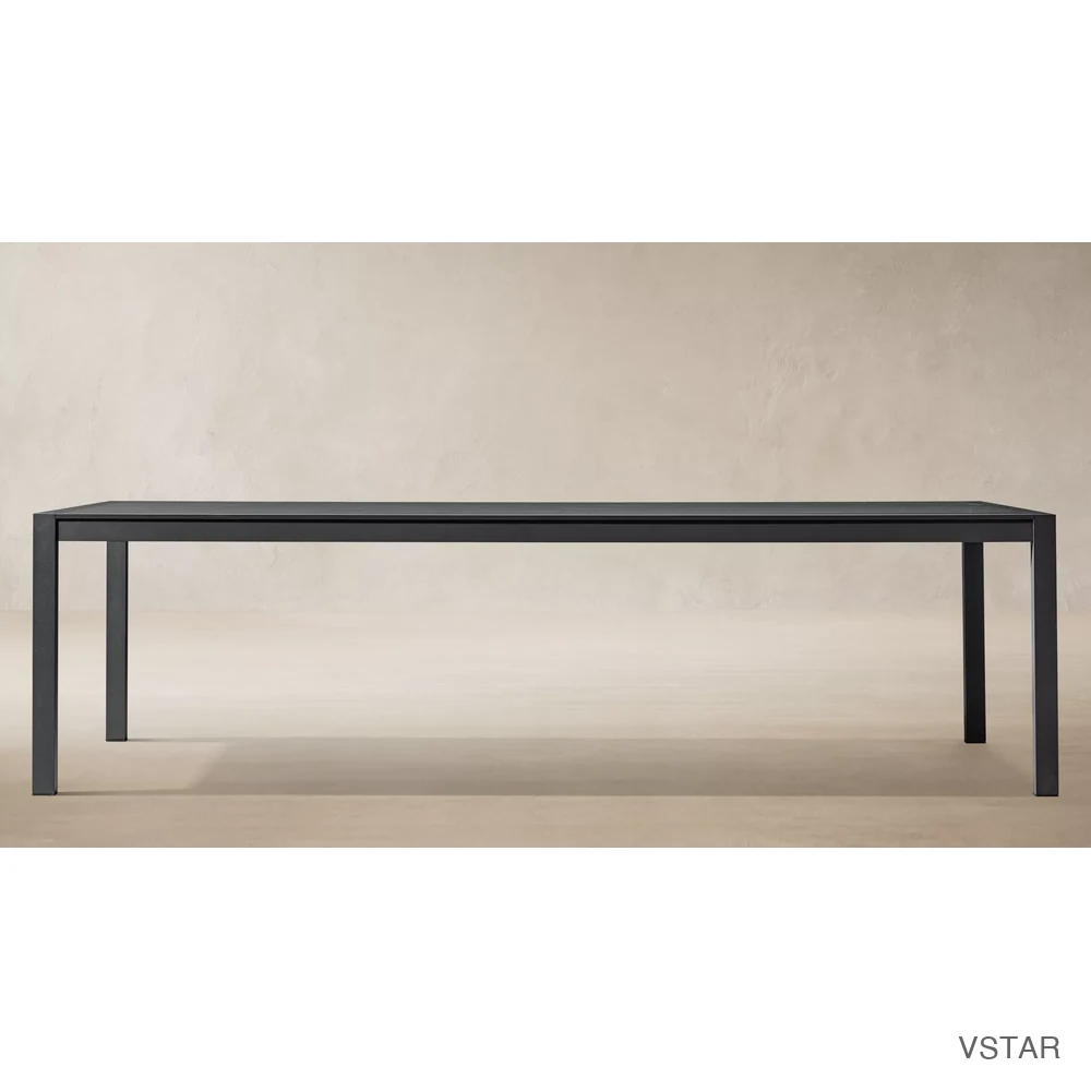 Aegean Aluminum Rectangular Dining Table-01