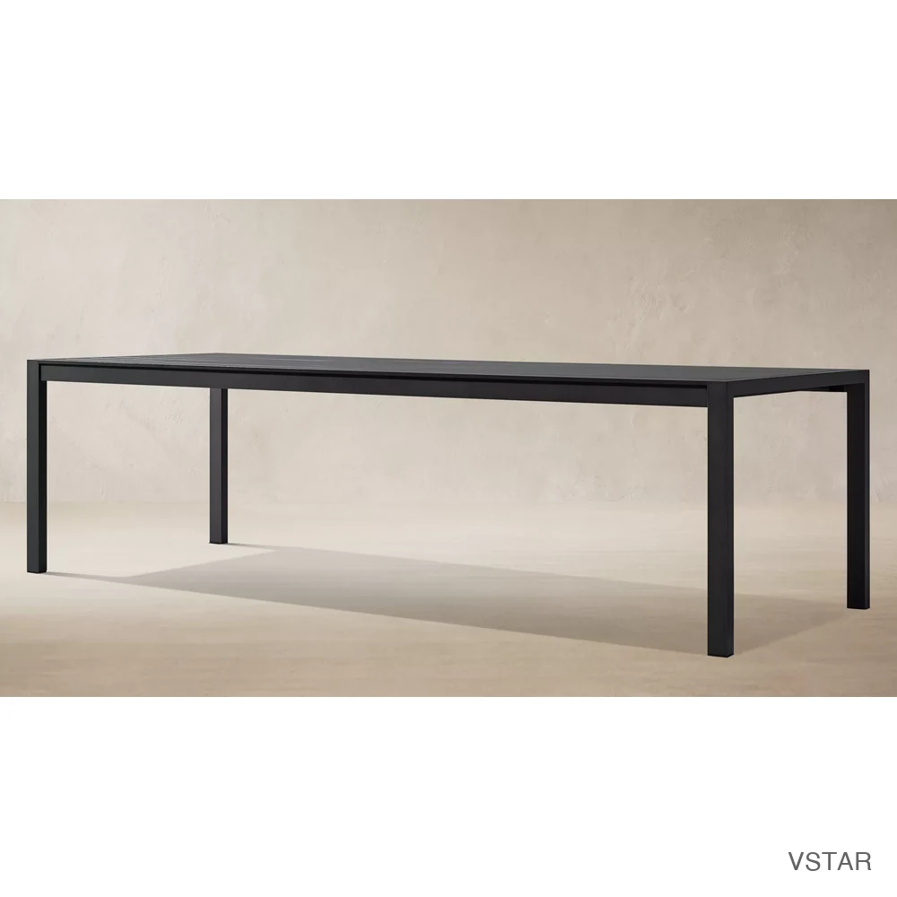 Aegean Aluminum Rectangular Dining Table-03