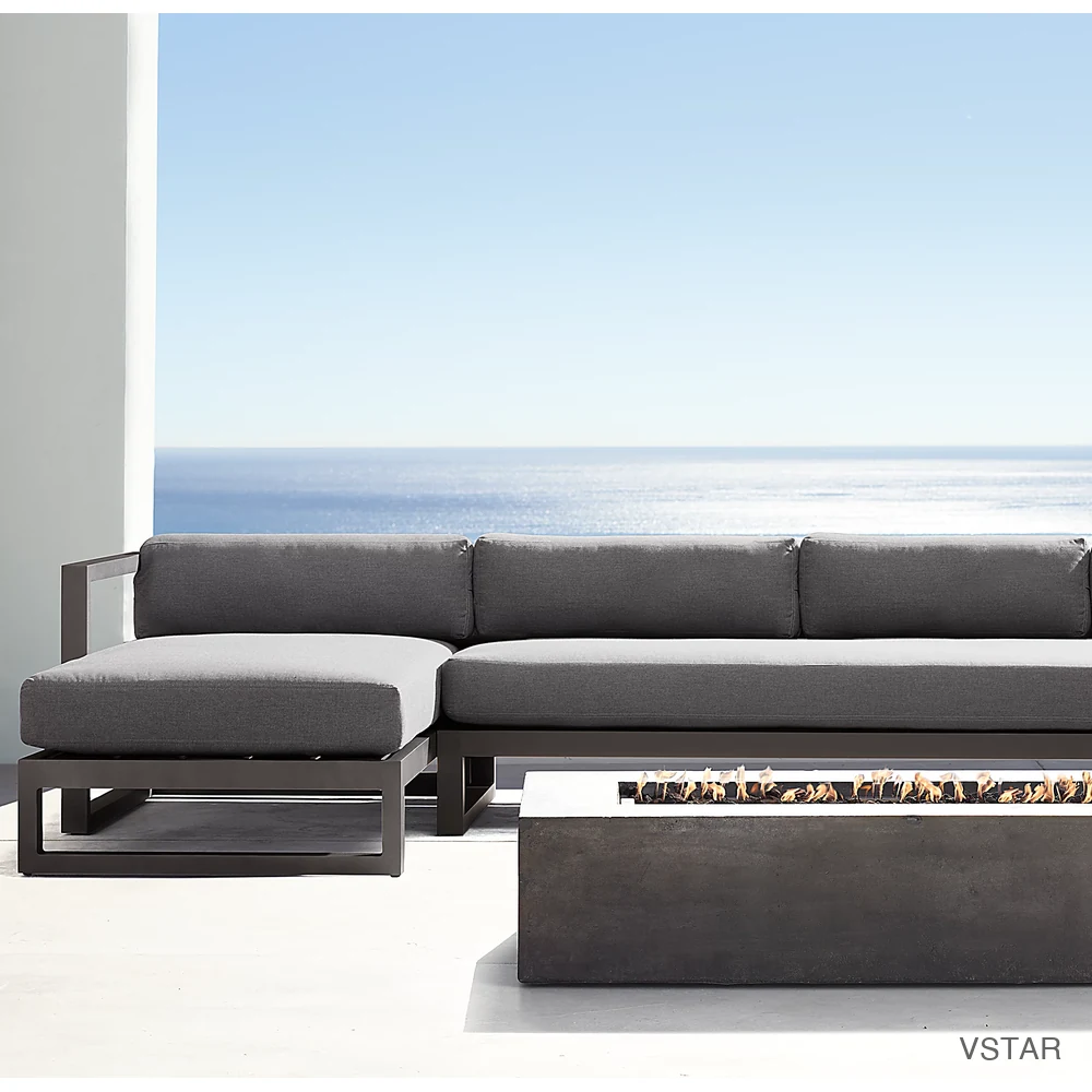 Aegean Aluminum Right-Arm Chaise Sectional-03
