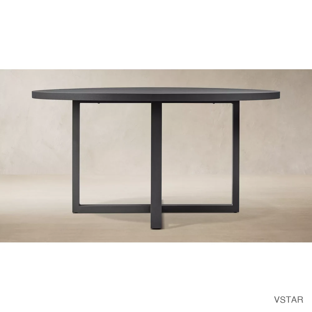 Aegean Aluminum Round Dining Table-01