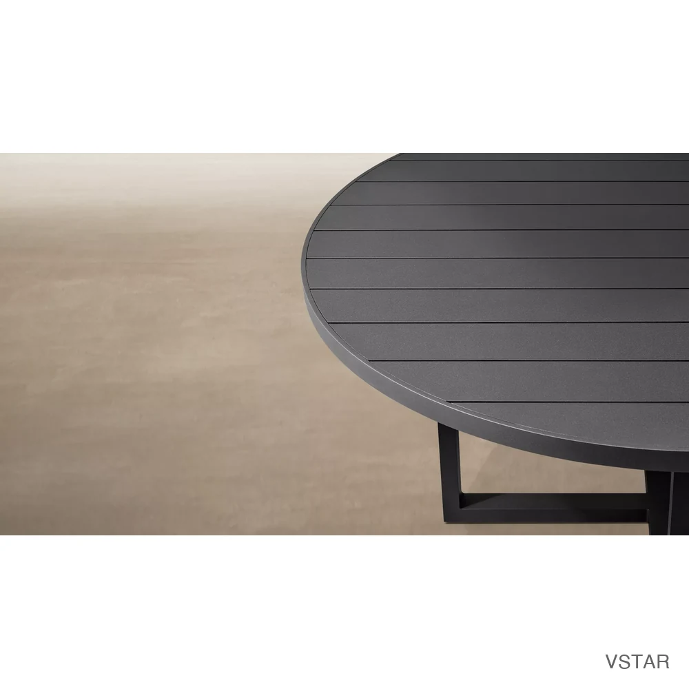 Aegean Aluminum Round Dining Table-02