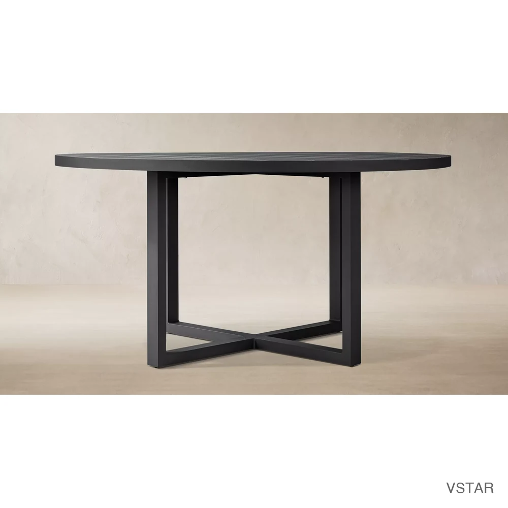 Aegean Aluminum Round Dining Table-03