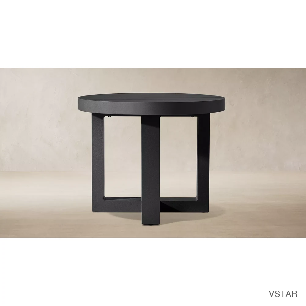 Aegean Aluminum Round Side Table-01